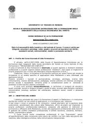 ca' foscari di venezia scuola di specializzazione ... - Univirtual.it