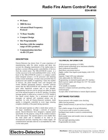 Electro-Detectors - Alarm Radio Monitoring Ltd - Uk