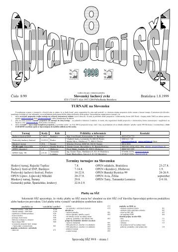 Spravodaj1999-08 - Download page of Å K Slovan Bratislava