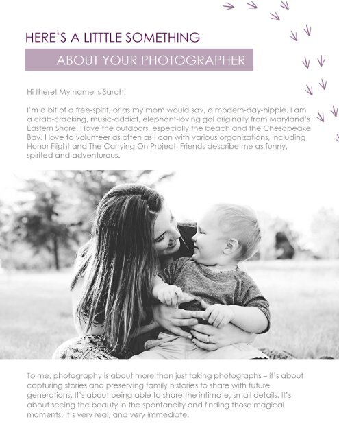 Tiny Sparrow Photography Pricing Guide