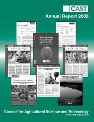 Annual Report 2008 - Council for Agricultural Science and Technology