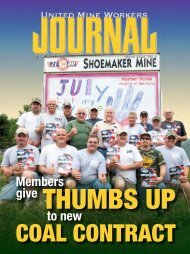 July - August - United Mine Workers of America