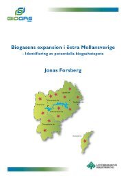 Biogasens expansion i Ã¶stra Mellansverige - Biogas Ãst