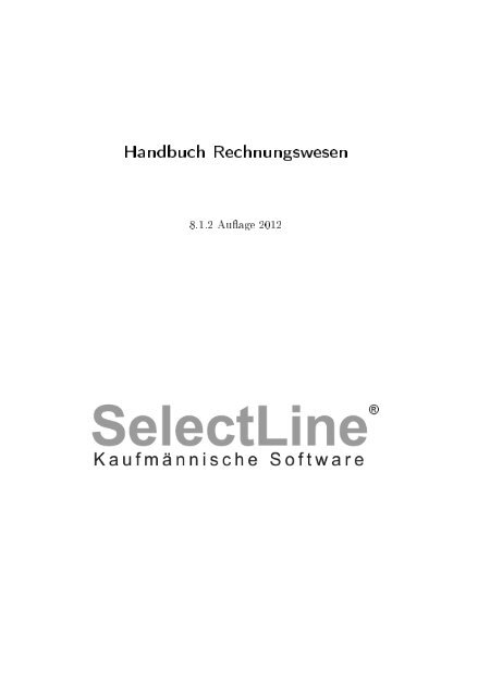 Handbuch Rechnungswesen - SelectLine