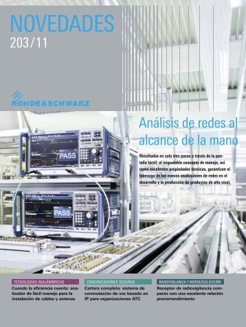 NOVEDADES - Rohde & Schwarz