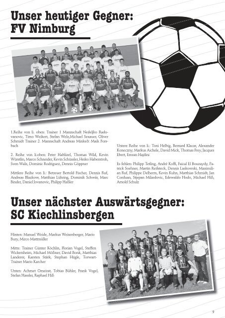 FV Herbolzheim Stadionheft News 2011-2012. - FuÃŸballverein ...