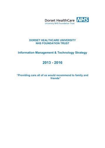 Information Management and Technology Strategy 2013-2016