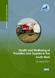 Health and Wellbeing of Travellers and Gypsies in the South West
