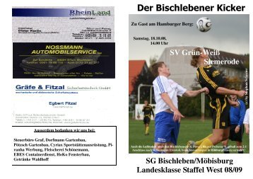 Mannschaftsaufstellung - Bischlebener SV