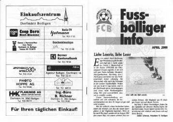Ausgabe 29 - April 2000 - FC Bolligen