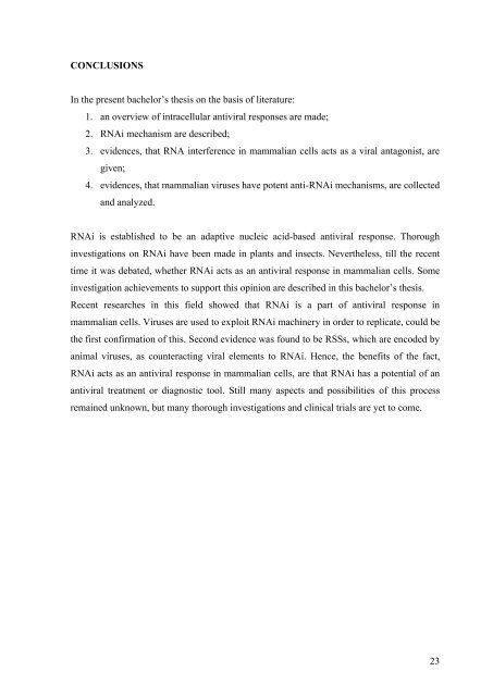 Viruses and RNA interference in mammalian cells