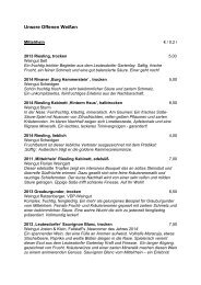 Unsere Offenen Weißen
