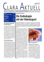 Die Endoskopie mit der Vi d e o k a p s e l - Claraspital