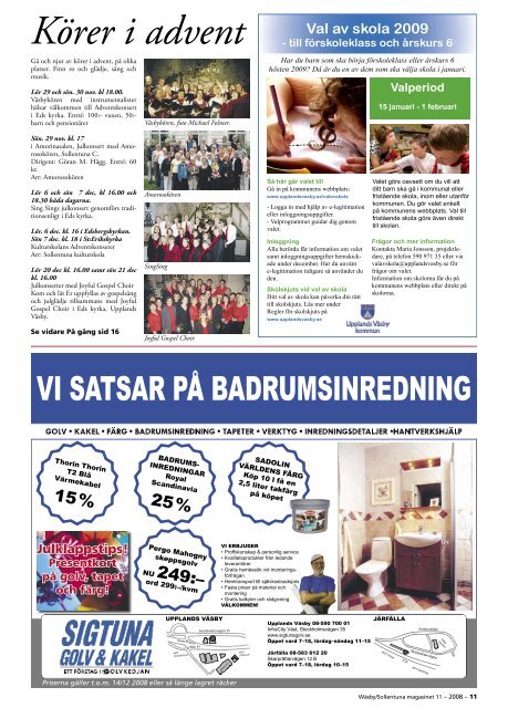 VÃ¤sbyjournalen nr 11, 2008 - VÃ¤dret Upplands-VÃ¤sby