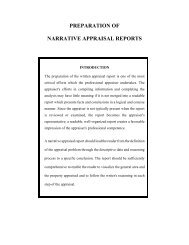 PREPARATION OF NARRATIVE APPRAISAL REPORTS - American ...