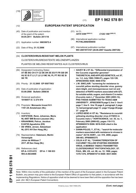 European patent outlet
