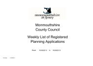 Registered list 10.08.13 to 16.08.13 - Monmouthshire County Council