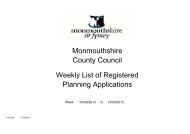 Registration list 07.09.13 to 13.09.13 - Monmouthshire County Council