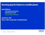 Running Apache httpd on a mobile phone
