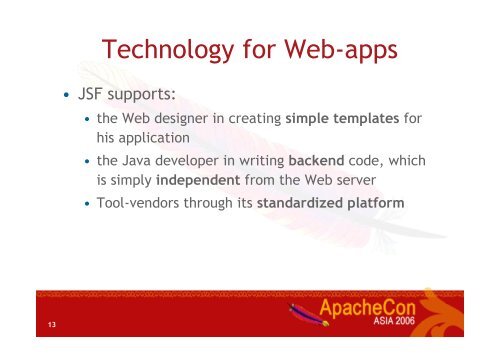 JSF and Apache MyFaces in Action - ApacheCon