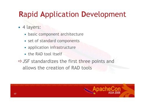 JSF and Apache MyFaces in Action - ApacheCon