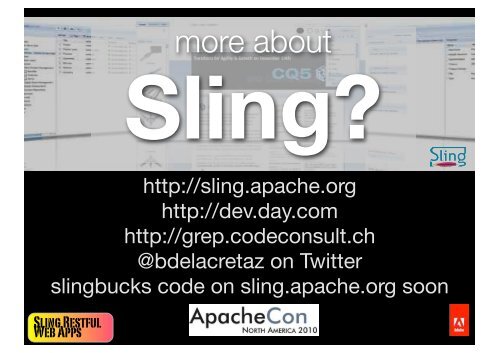 RESTful web applications with Apache Sling - ApacheCon