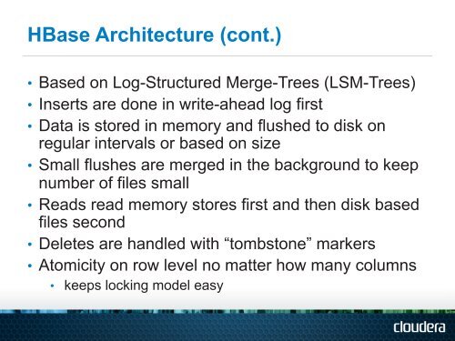 HBASE SCHEMA DESIGN - ApacheCon