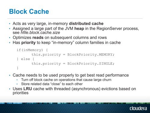 HBASE SCHEMA DESIGN - ApacheCon