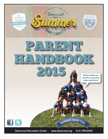 Dovercourt Summer 2015 Parent Handbook