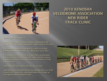 2010 KVA Clinic Flyer-Curriculum.pdf - American Bicycle Racing