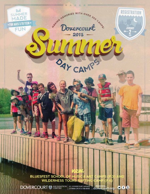 Dovercourt Recreation Centre Summer 2015 Day Camps
