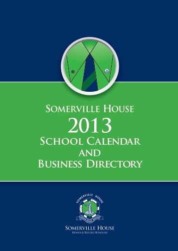 School Calendar and Business Directory - Somerville House