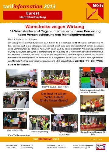 14 Warnstreiks... (pdf) - NGG-Region Aachen