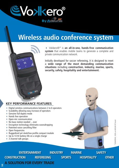 Wireless audio conference system - Vokkero