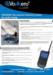 Â® VOK-BOAT, the wireless intercom system for yacht racing - Vokkero