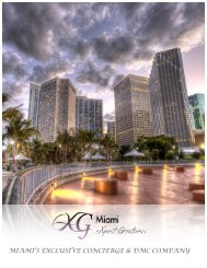 MIAMI’S EXCLUSIVE CONCIERGE & DMC COMPANY