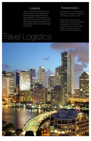 Travel Logistics