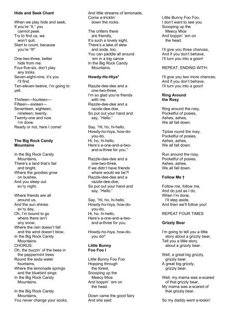 Jann Hide & Seek Lyrics