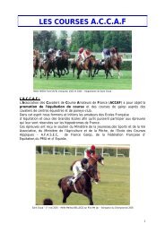 LES COURSES A.C.C.A.F - Ippodromo San Rossore