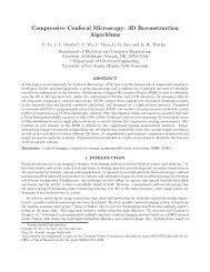 Compressive Confocal Microscopy: 3D Reconstruction Algorithms