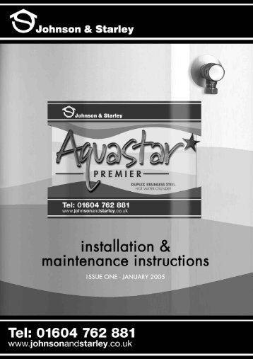 Installation & Maintenance Guide - Johnson & Starley