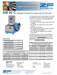 AM 02 C Stripper-Crimper for small size Z+F ferrules ... - Z+F USA, Inc.