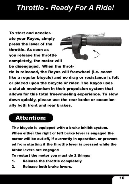 Copy of Rayos Electric Bike Manual in PDF format - Electrik Motion