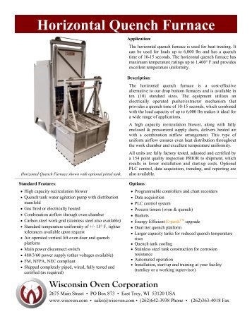 Horizontal Quench Furnace.pdf - Wisconsin Oven