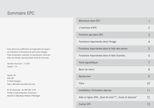 Notice abrÃ©gÃ©e EPC - Retailfactory Daimler ITR - Mercedes-Benz