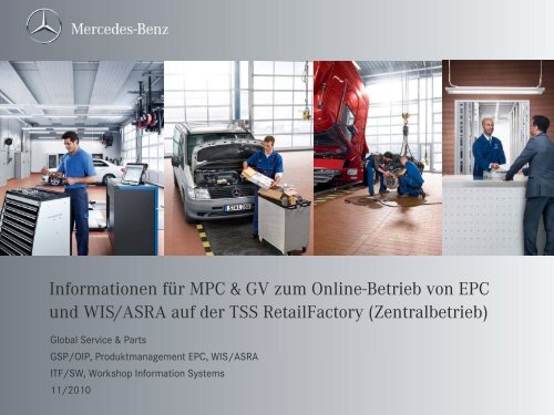 Informationen fÃ¼r MPC & GV zum Online-Betrieb von EPC und WIS ...