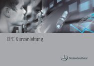 EPC Kurzanleitung - Retailfactory Daimler ITR - Mercedes-Benz