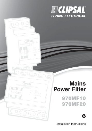 Mains Power Filter - Clipsal