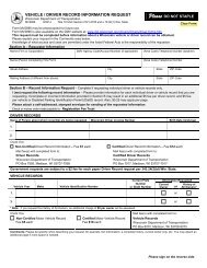 MV2896 Vehicle/Driver Record Information Request - Wisconsin ...