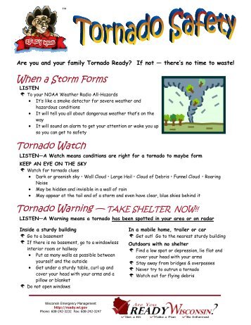 Tornado Safety - Ready Wisconsin